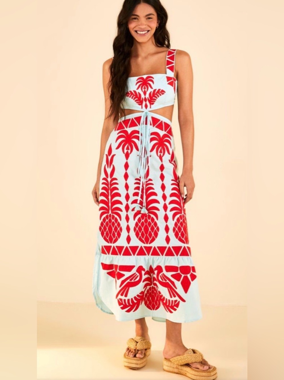 Farm Rio Rio Exclusive Pineapple Print Two-Piece Set Size GG (L/XL)